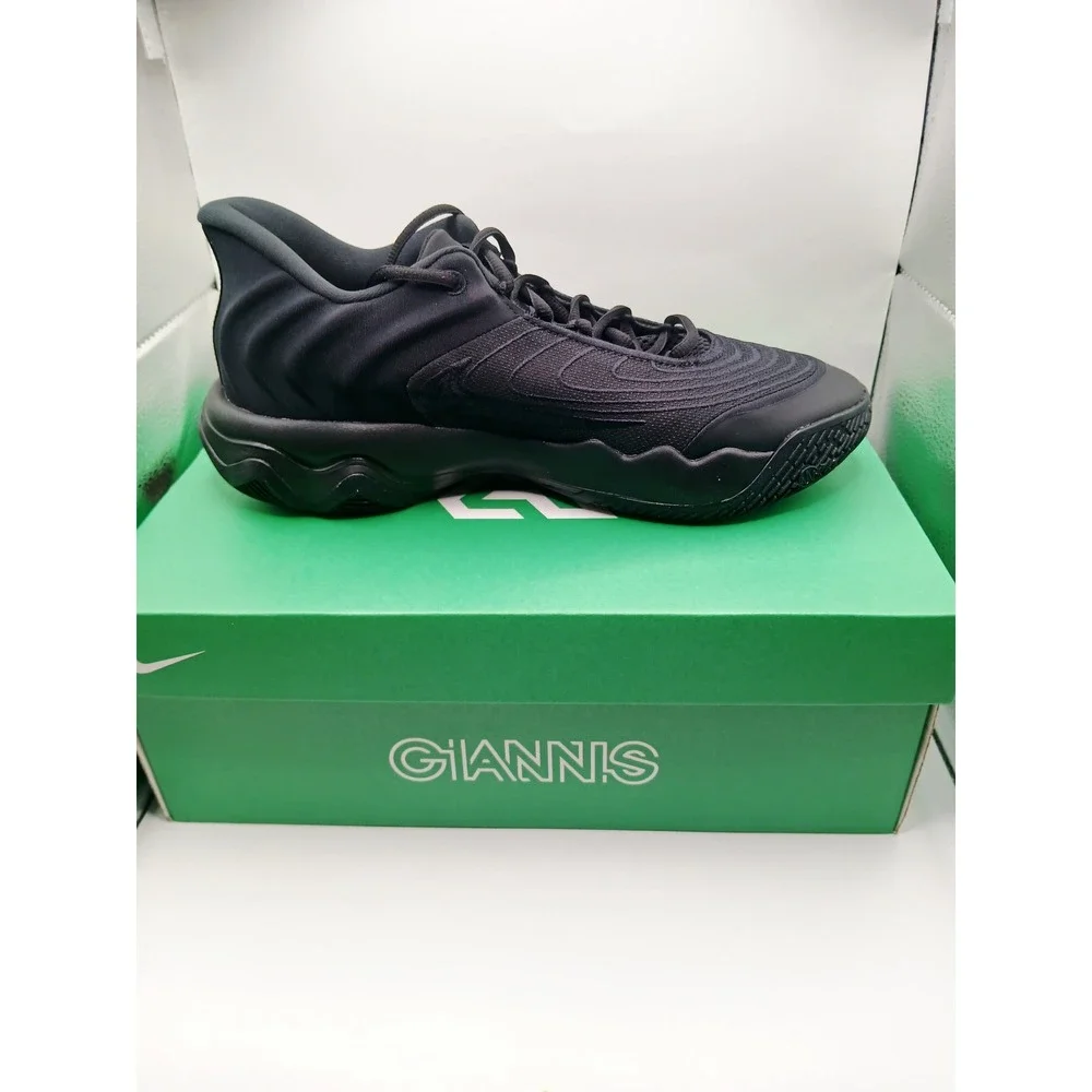 Nike Giannis Immortality 4 Triple Black Basketball Shoes FQ3680-003 Mens 9.5